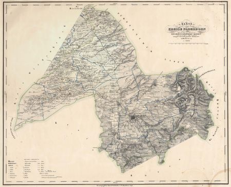 : © Auszug aus dem Liegenschaftskataster - Historische Karten -   Land NRW 2017 / Kreis Paderborn - Amt für Geoinformation, Kataster und Vermessung,  Abgabedatum 19.06.2017 – 2017-10-1276